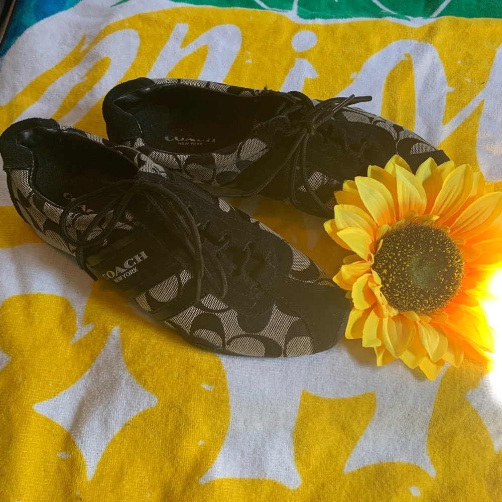 COACH Remonna Signature “C” Black Sneakers